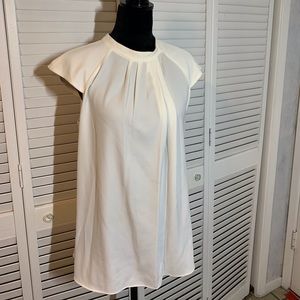 Calvin Klein asymmetrical pleat sleeveless top